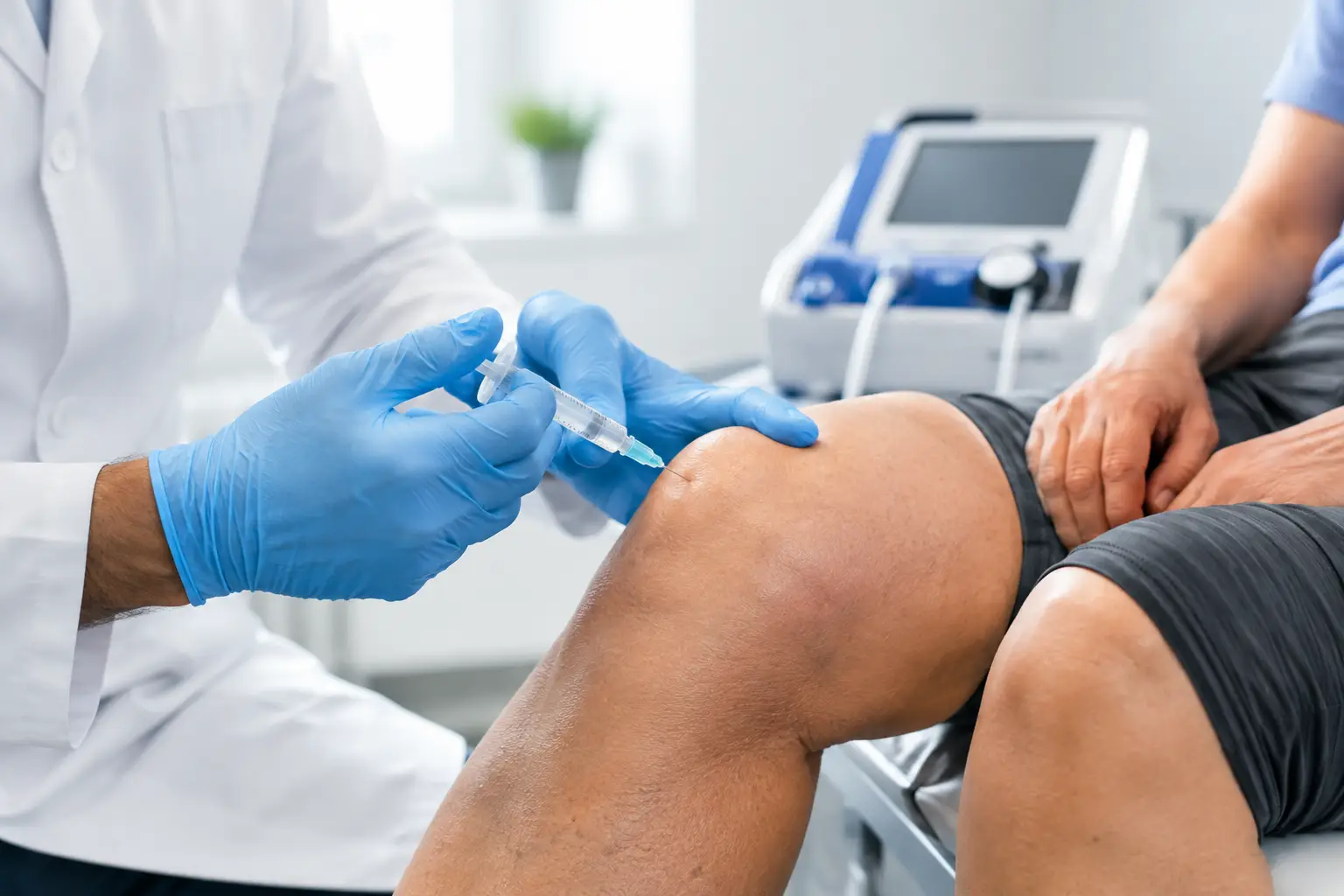 Infiltración de ozono en rodilla con artrosis